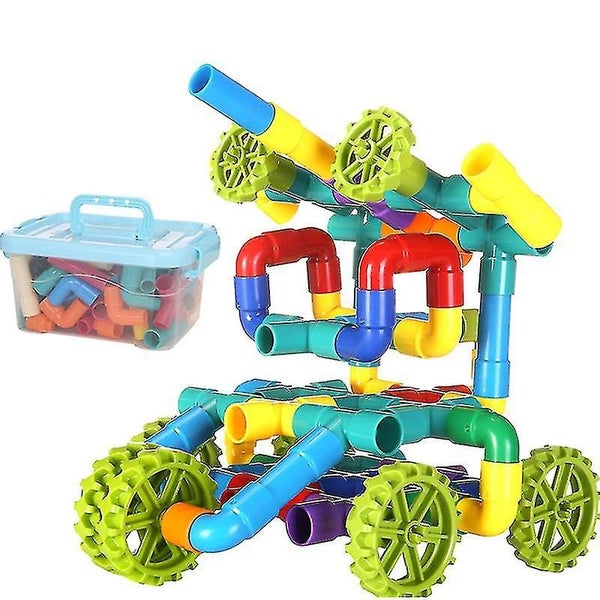 Childrens Building Block Toys Toy Pipe Tube Building Kit For Kids Interlocking Carousel 2