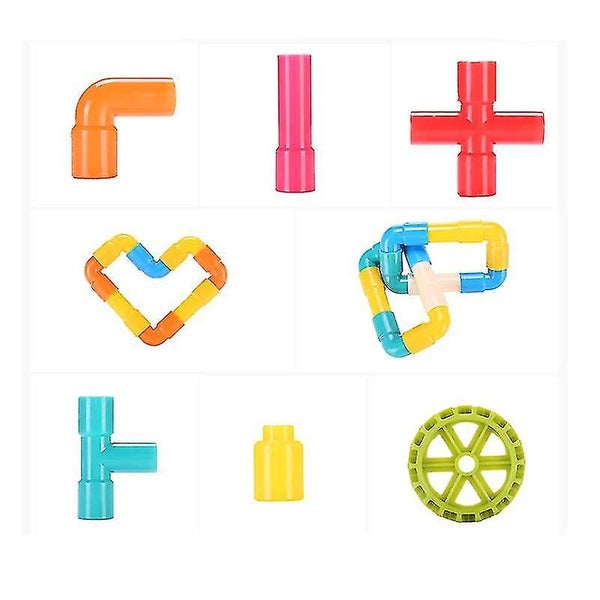 Childrens Building Block Toys Toy Pipe Tube Building Kit For Kids Interlocking Carousel 5