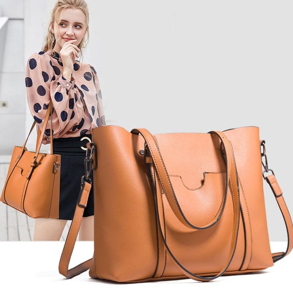 Soft Leather Tote Bag Carousel 1