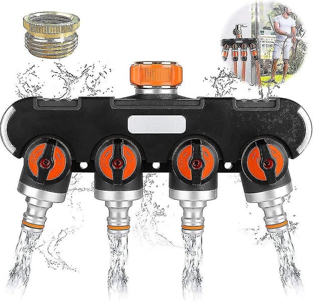 4-way Distributor 4-way Splitter garden Hose Distributor adjustable And Lockab Carousel 1
