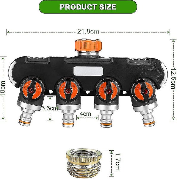 4-way Distributor 4-way Splitter garden Hose Distributor adjustable And Lockab Carousel 2