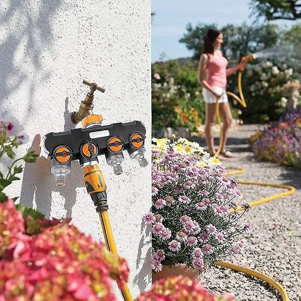 4-way Distributor 4-way Splitter garden Hose Distributor adjustable And Lockab Carousel 5