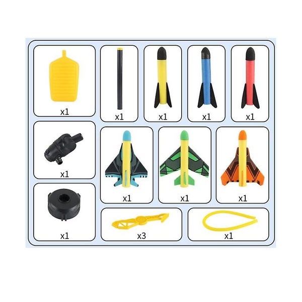 Step On The Sky Rocket Artillery Stunt Plane Launch Toy Eva Foam Cotton Outdoo Carousel 5