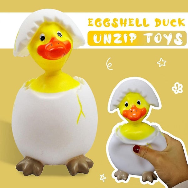 Squeeze Toy cute Eggshell Duck Stress Relief Pinch Toy Little Duck Educational Carousel 2