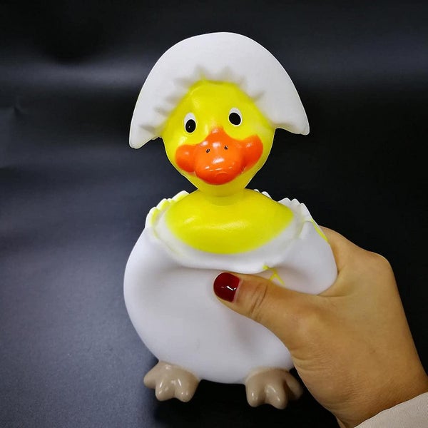 Squeeze Toy cute Eggshell Duck Stress Relief Pinch Toy Little Duck Educational Carousel 5