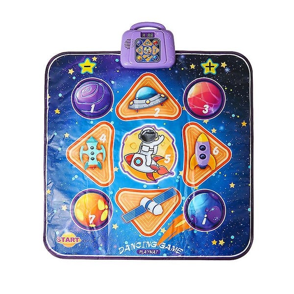 Musical Dancing Mat For Kids Girls With Led Light Blinking 6 Game Modes Touch Carousel 1