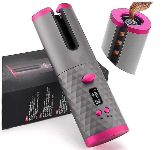Automatic Hair Curler With Lcd Display Portable Cordless With Built-in Battery Carousel 2