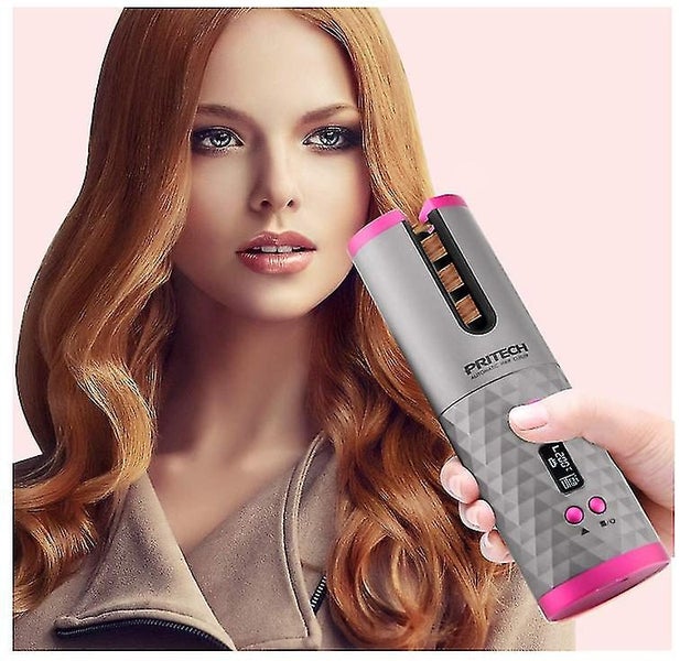 Automatic Hair Curler With Lcd Display Portable Cordless With Built-in Battery Carousel 5