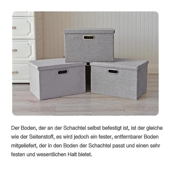 Collapsible Storage Box, Storage Box, Foldable Linen Cloth Clothes Storage Baske Carousel 4