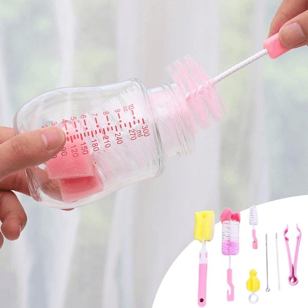 Bottle Brush Set, 7pcs Baby Bottle Brush Cleaner Kit With Nipple Brush & Straw Carousel 2