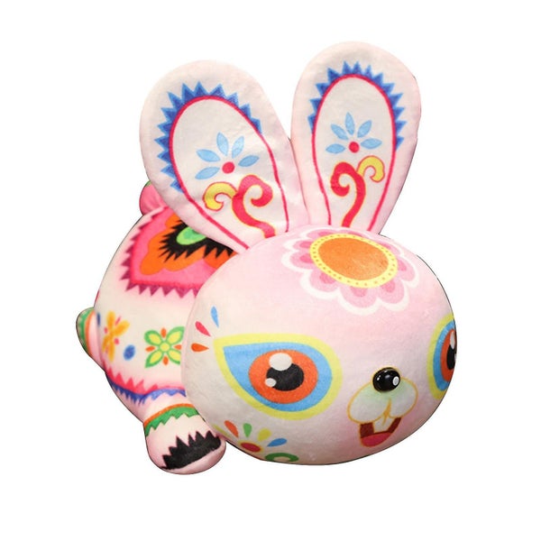 Cute Doll Chinese Wind Rabbit Doll Plush Toy Simulation Little White Rabbit Do Carousel 1