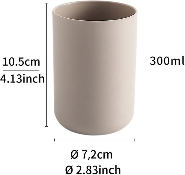 2 Pieces Tooth Tumblers Bathroom Toothbrush Holder Mug Plastic Cup 300ml b Carousel 2