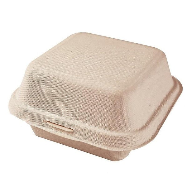 Degradable Hamburger Box Disposable Bowls Pulp Cake Box es Lunch Tray Takeawa Carousel 1