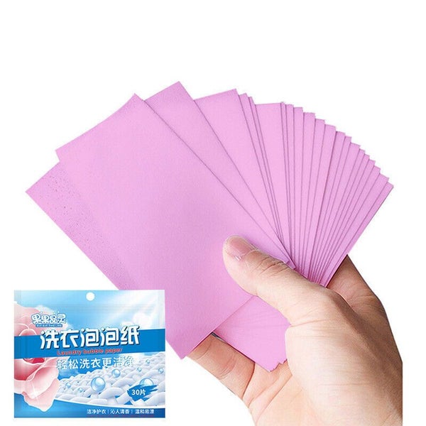 90Pcs Nano Super Soap Sheets Clothes Fabric Washing Hot Laundry Detergent Carousel 1
