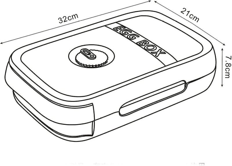 Egg Storage Box Refrigerator Egg Storage Box With Preservation Mark Multi-co Carousel 2