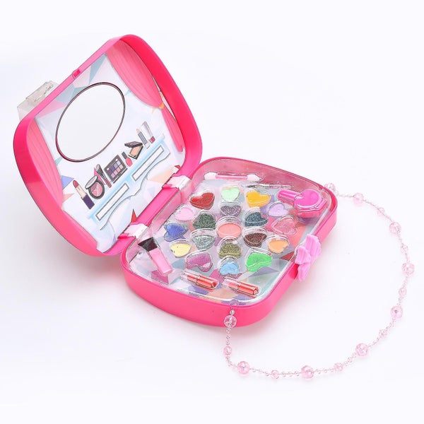 Cosmetic Toy Kids Pretend Play Makeup Toys Set Girls Lipstick Nail Polish Toys Carousel 4