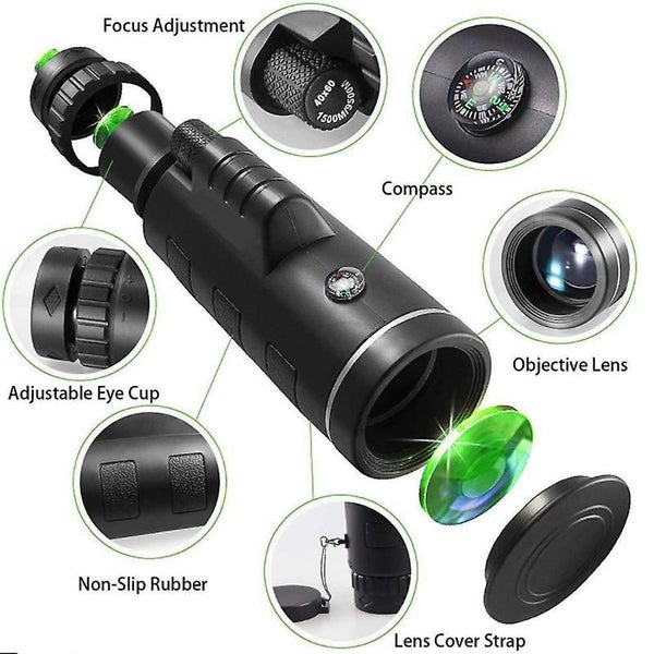 40x 60 High-power High-definition Low-light Night Vision Telescope Outdoor Pho Carousel 2