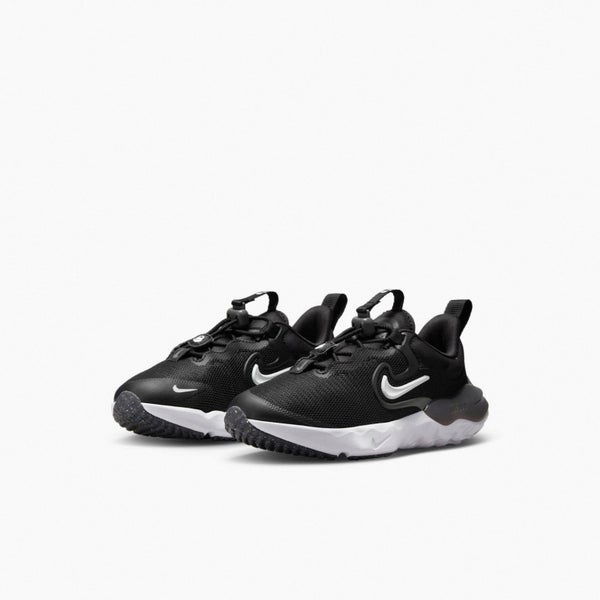 Nike Run Flow PS Black White Iron Grey Kids Preschool Road Running DR0471-001 Carousel 16