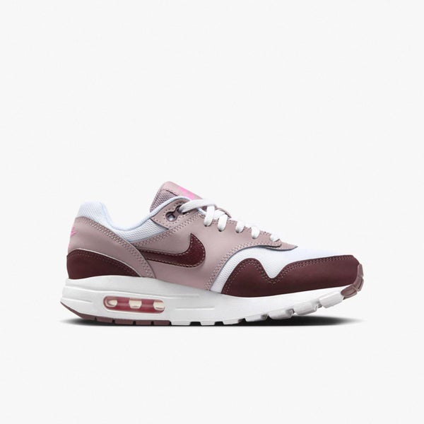 Nike Air Max 1 GS White Burgundy Crush Kids Youth Women Casual Shoes DZ3307-112 Carousel 1