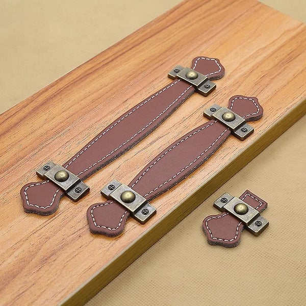 Leather Drawer Pulls Vintage Practical Suitcase Handles Leather Pull Handles Carousel 4