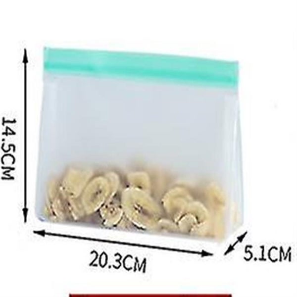 Reusable Food Storage Bags 6 Pack - Stand Up Leakproof Freezer Bags Carousel 4