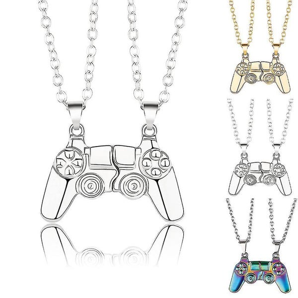 Magnetic Game Controller Necklace Couples Gamepad Pendant Chain Men Women Gifts Carousel 1