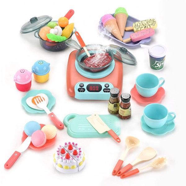 Cooking Toys Set toddler Pretend Play Food Kitchen Accessories Gifts For Child Carousel 1