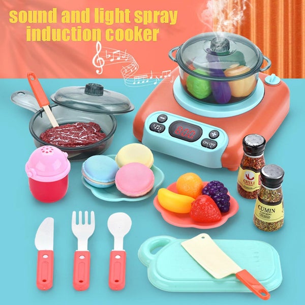 Cooking Toys Set toddler Pretend Play Food Kitchen Accessories Gifts For Child Carousel 2