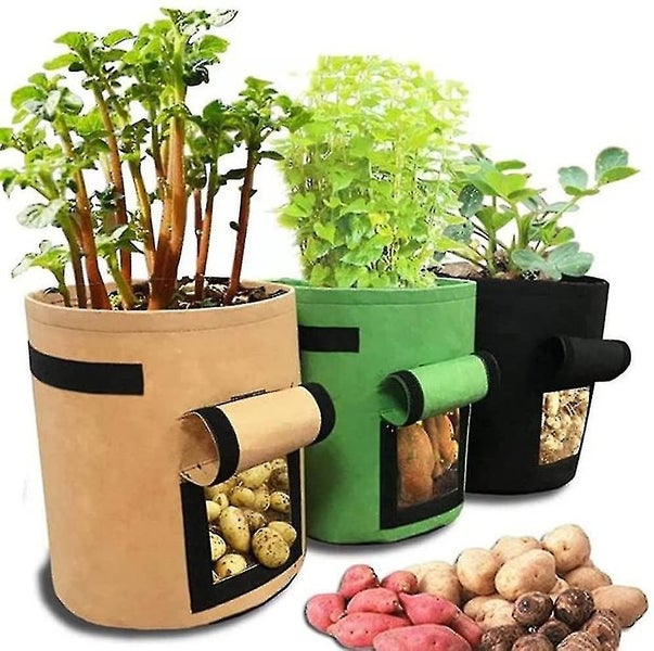 3 Pack Potato Grow Bags potato Planting Bag Vegetable Grow Bags Potato Planter Carousel 1