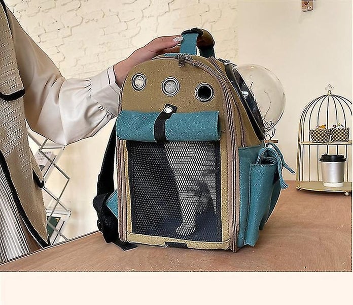 Cat Backpack Cat Carrier Pet Carrier Canvas Bubble Cat Backpack Carousel 2