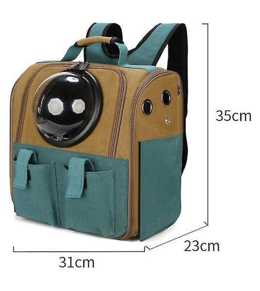 Cat Backpack Cat Carrier Pet Carrier Canvas Bubble Cat Backpack Carousel 3