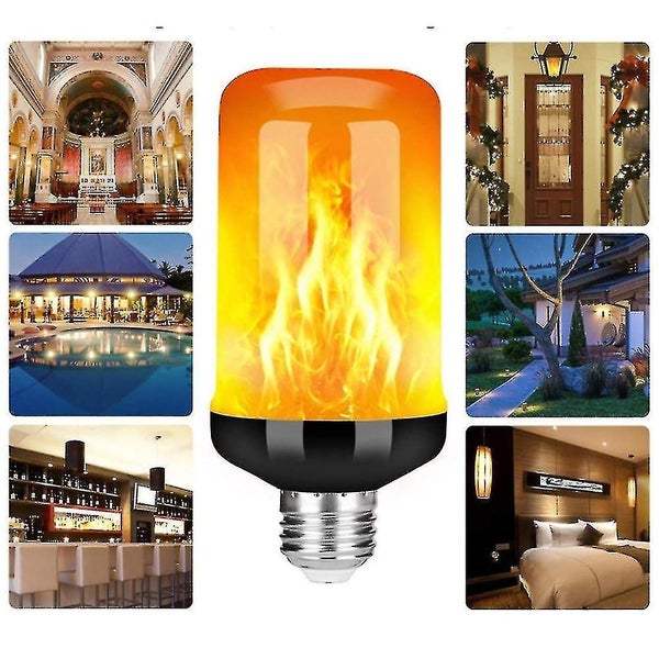 Led Flame Light Bulb, 4 Modes Flickering Light Bulbs, E26/e27 Base Flame Bulb, C Carousel 2