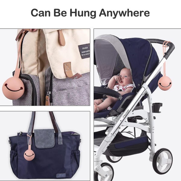 Pacifier Holder Case Silicone Pacifier Clip Holder Case For Diaper Bag Travel Carousel 5
