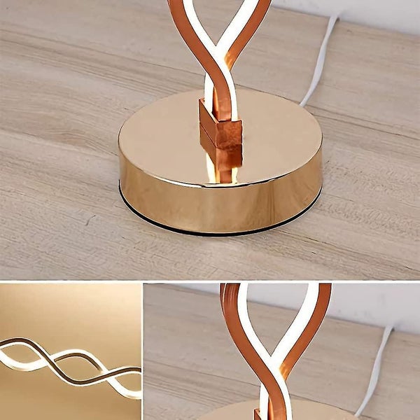 Personality creative LED table lamp eye protection bedroom study modern minimali Carousel 5