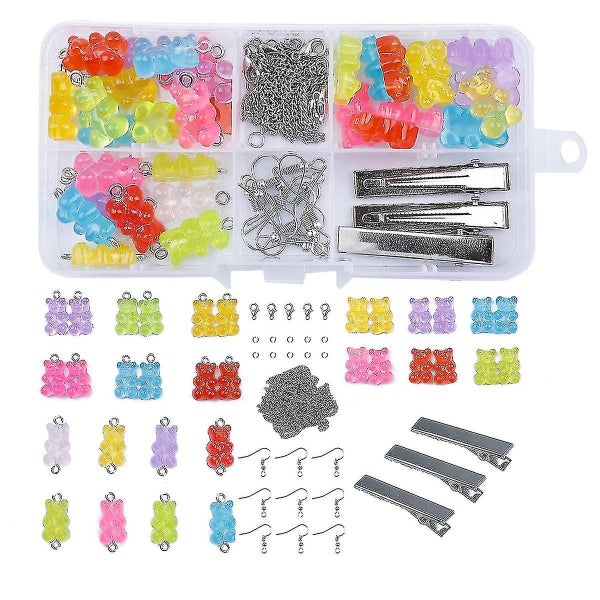 Diy Boxed Resin Bear Jewelry Accessory Set Carousel 1