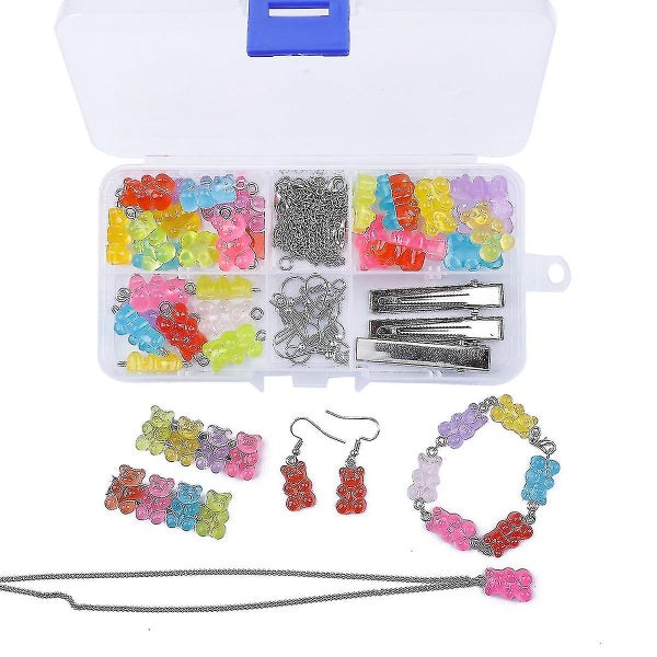 Diy Boxed Resin Bear Jewelry Accessory Set Carousel 2