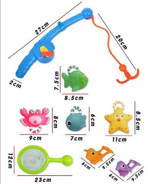 Kids Shower Fishing Toy Set Children's Bath Toys Fishing Toys Fishing Splash S Carousel 4