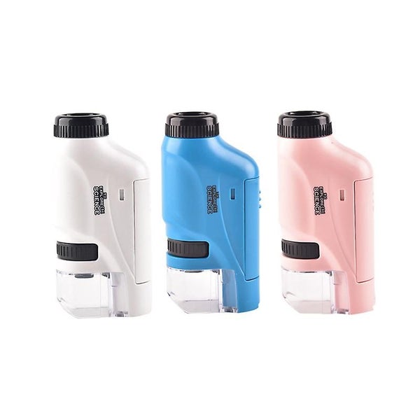 Handheld Microscope 60-120x Pocket Microscope For Children Led Light Portable Carousel 2