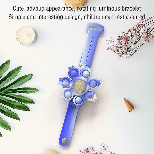 Spinner Silicone Wristband Decompression Toy Rgb Luminescence Bracelets Antist Carousel 5