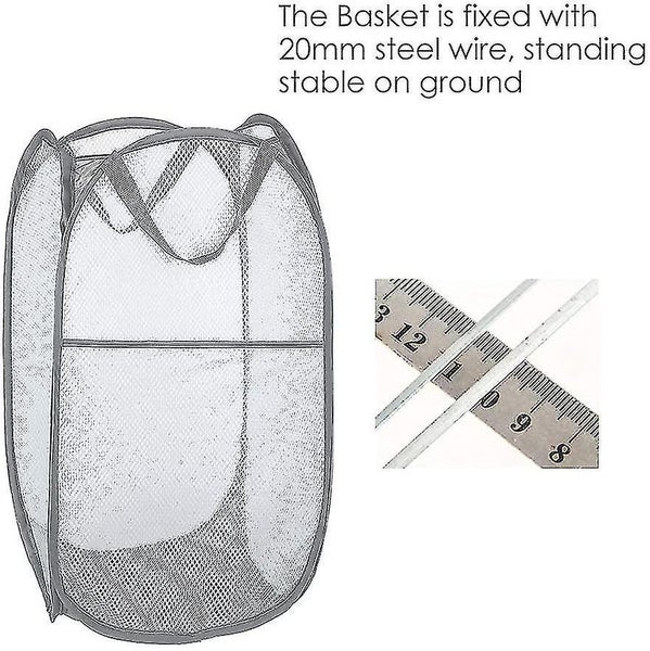 Laundry Basket, Collapsible Pop Up Mesh Laundry Baskets Laundry Bag Collapsible Carousel 4
