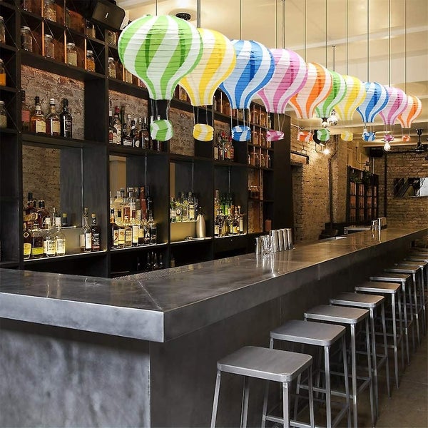 Hanging Hot Air Balloon Paper Lanterns Set, Party Decoration Birthday Wedding Ch Carousel 5