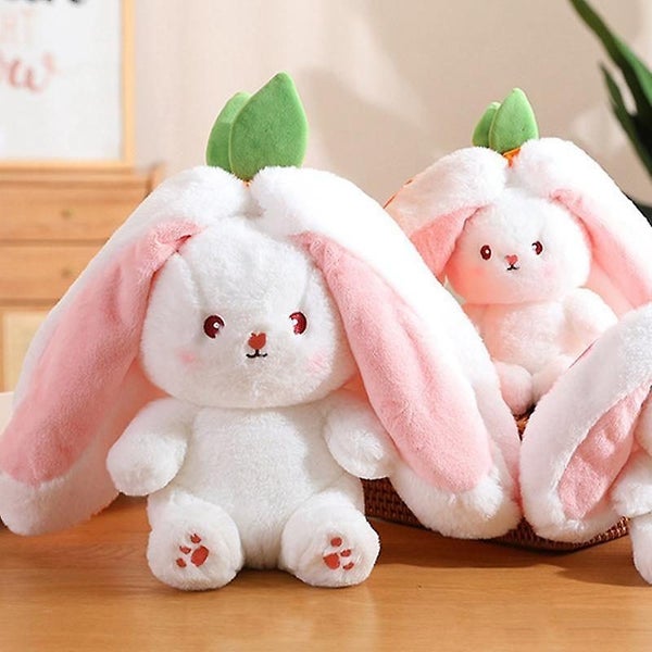Easter Bunny Plush Toy Rabbit Hiding Carrot Strawberry Plush Toy Rabbit Plush Carousel 4