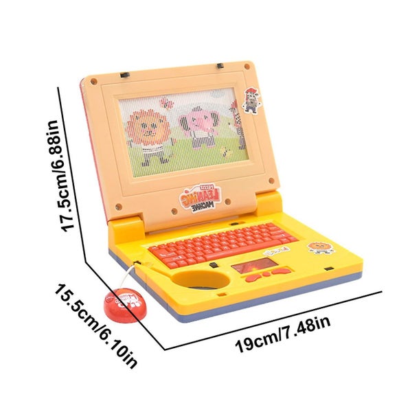 Children Laptop Toy Electronic Toys Educational Learning Computer Sound Purple Carousel 2