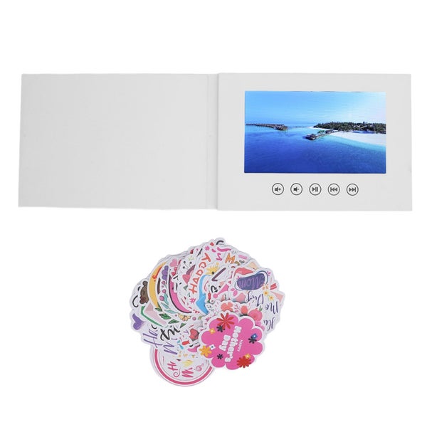 electronic greeting card video brochure with lcd screen lcd screen video book Carousel 8
