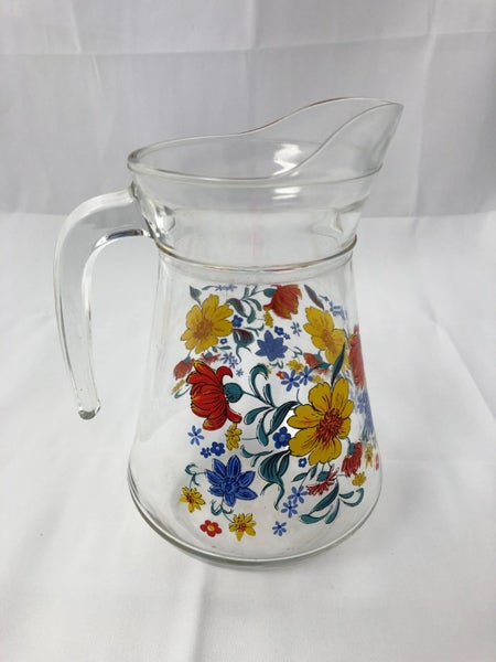 Vintage Water Pitcher/Jug - Wild Flowers (20174)62998380790531112