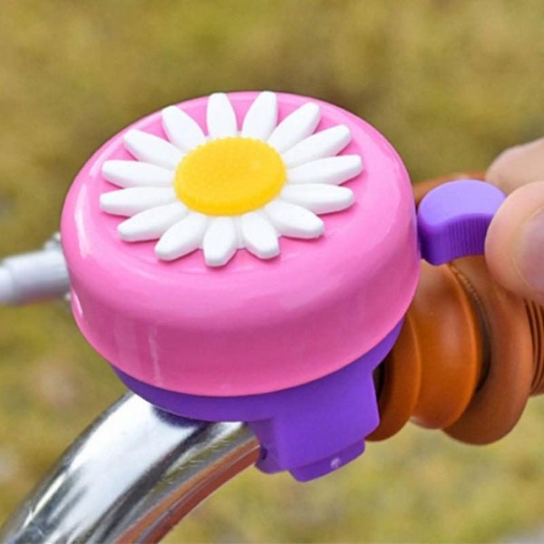 Pink Children's Bike Bell With Plastic Flower Handlebar Bike Bell For Girls An Carousel 2