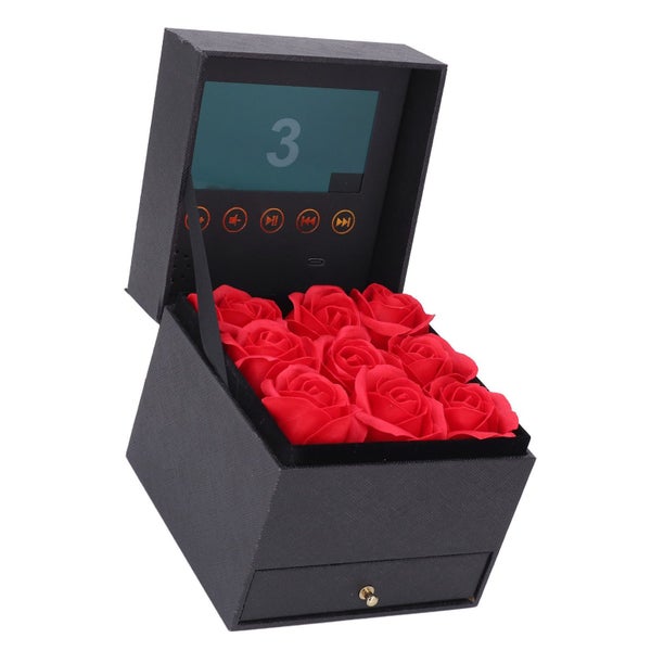 jewelry flower box jewelry gift box video player gift box artificial rose gift Carousel 2