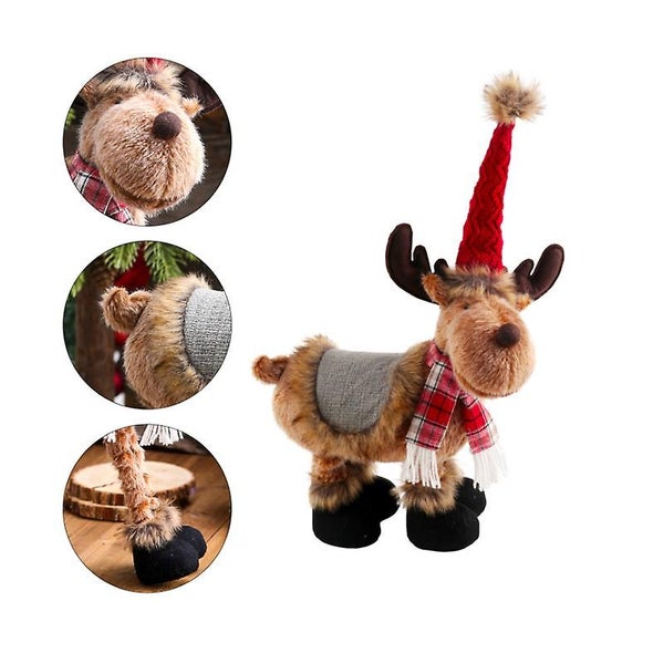 Christmas Christmas Elk Doll Plush Deer Reindeer Home Christmas Day Party New Carousel 2