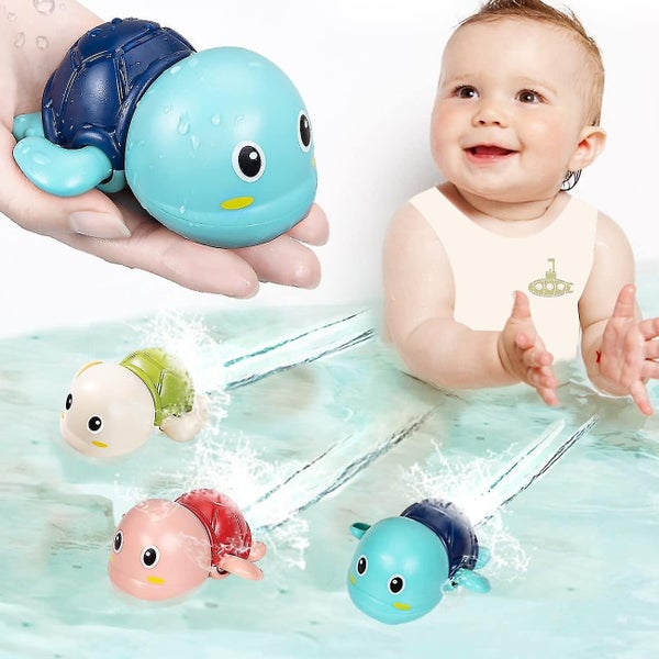Turtle Bath Toy 3pcs Go Go! Cute Swimming Turtle Bath Toys For Toddlers & Kids Carousel 1