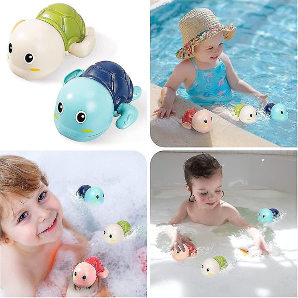 Turtle Bath Toy 3pcs Go Go! Cute Swimming Turtle Bath Toys For Toddlers & Kids Carousel 5